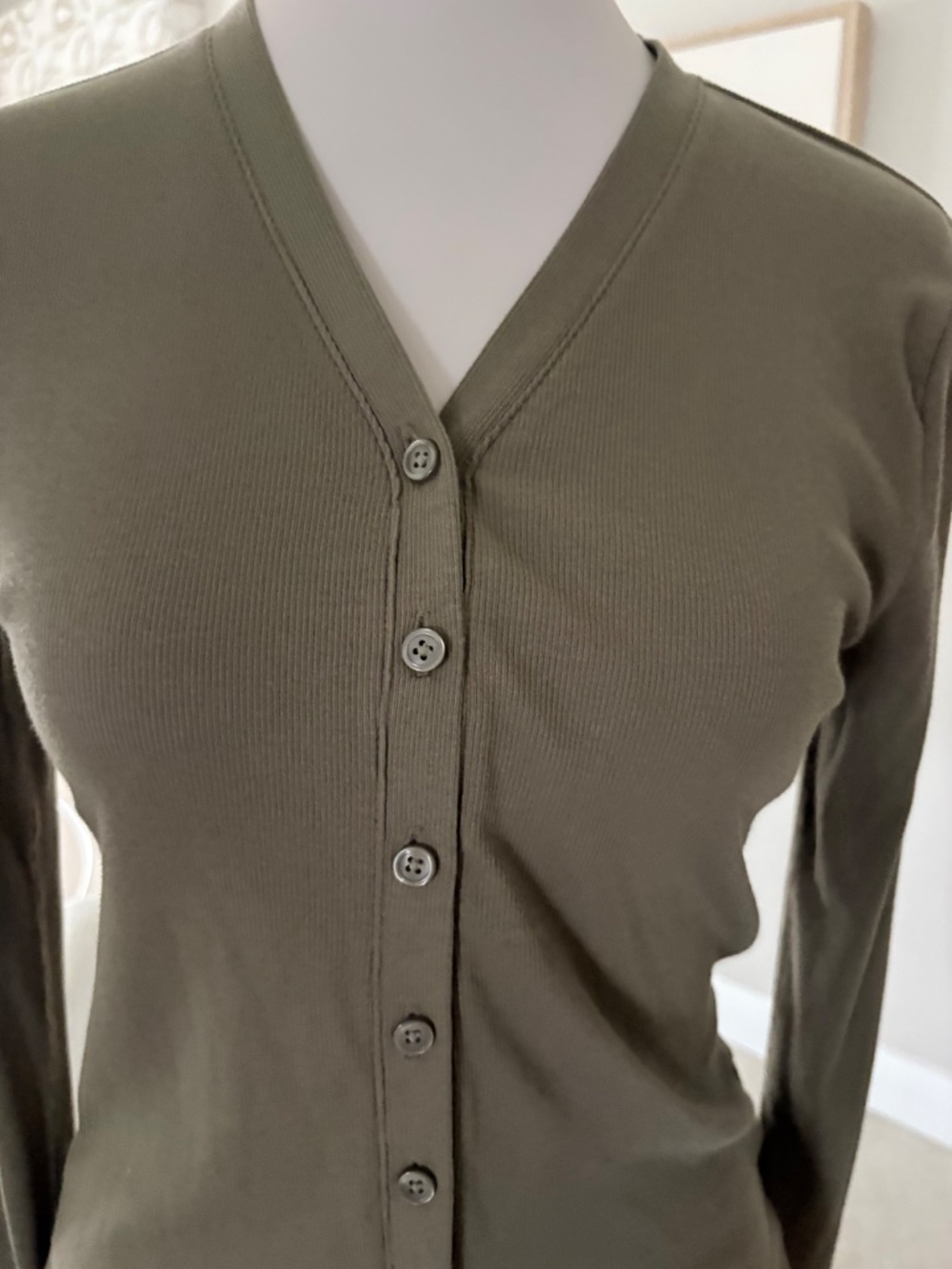 NWT J Crew Lightweight rib high V-neck cardigan